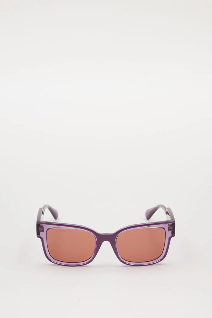 Glasses with semi-transparent frame  - VIOLET