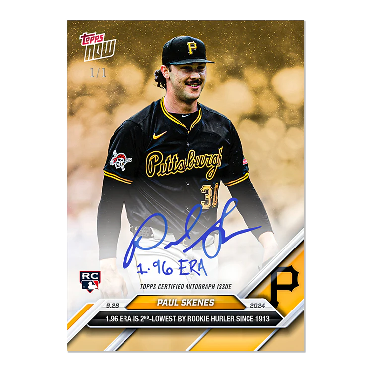Paul Skenes - 2024 MLB Topps NOW® Card 770 - LOOK FOR AUTO