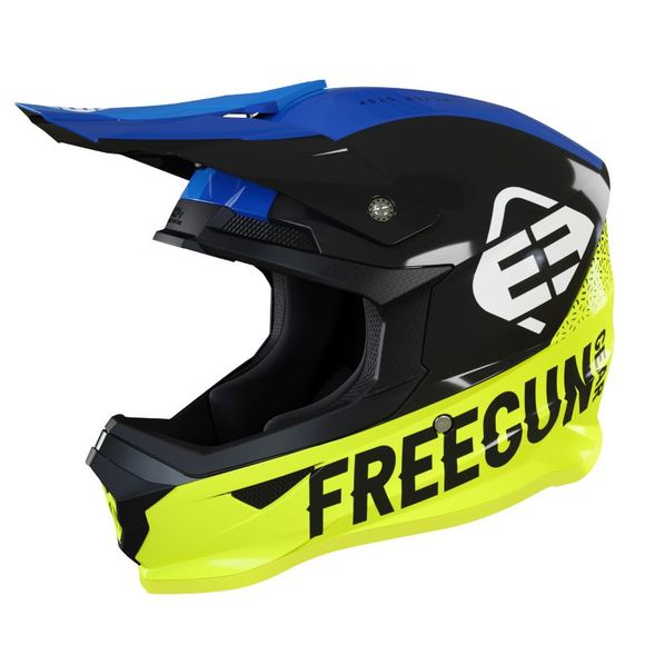 Shot by Freegun XP-4 LOAD NEON YELLOW GLOSSY 2023 cross helmet - Yellow / BlackRef: FRG0355