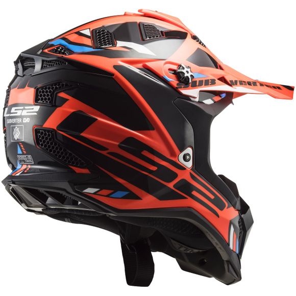 LS2 MX700 cross Helmet - SUBVERTER EVO - STOMP 2023 - Orange / BlackRef: LS0812