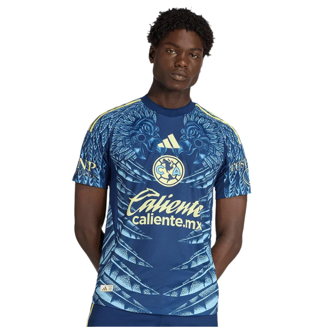L. Malagon Men's Club América 25/26 Authentic Away Jersey (Blue)