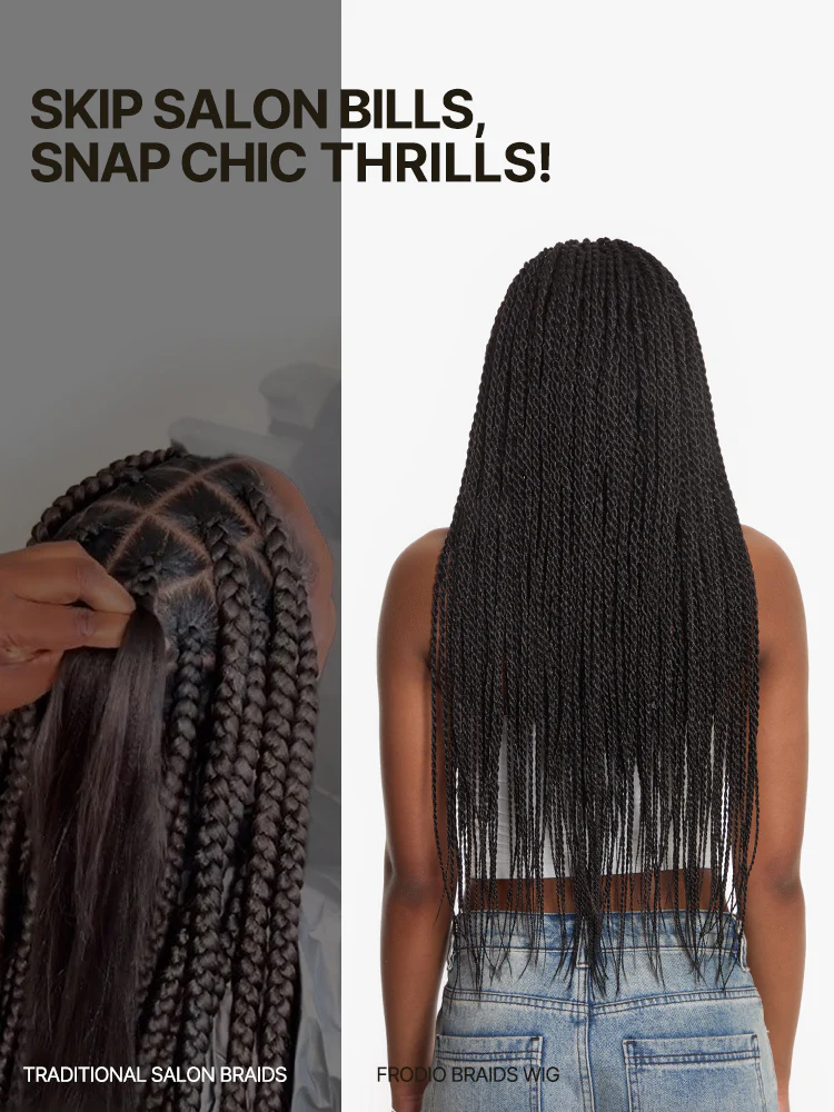Ophirawig Veralux? 13x5 Pre-Cut Lace Front Glueless Two-Strand Twist Braided Wig �C Synthetic, Beginner Friendly