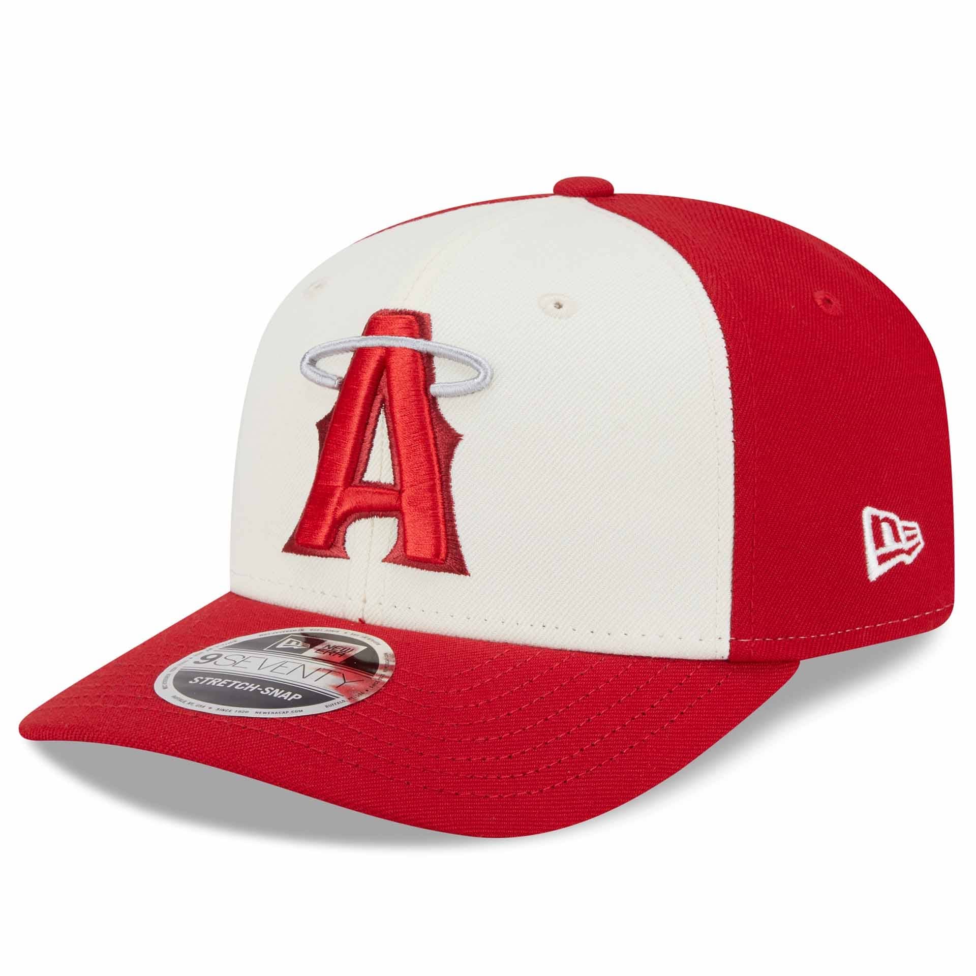 Los Angeles Angels MLB City Connect Stretch-Snap 9SEVENTY Cap Red