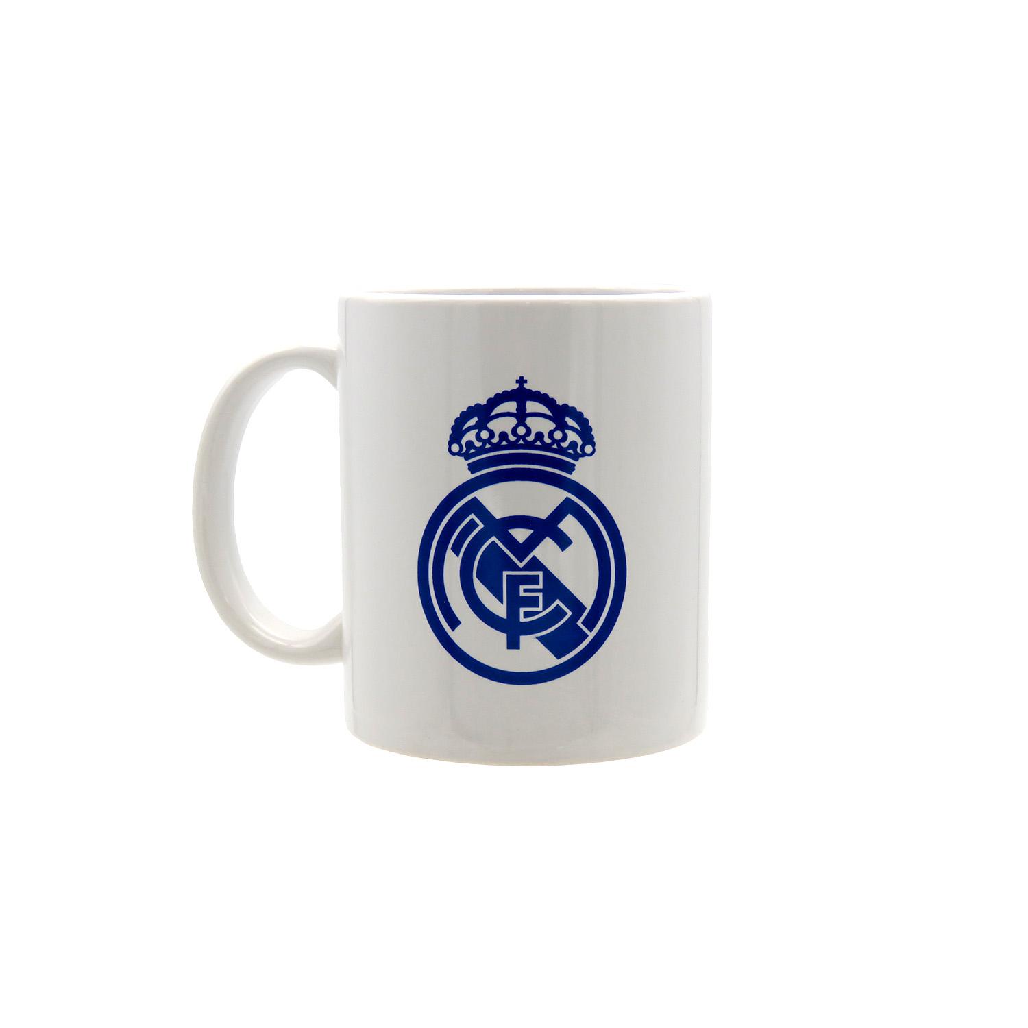 300ml Crest Ceramic Mug White/Blue Real Madrid
