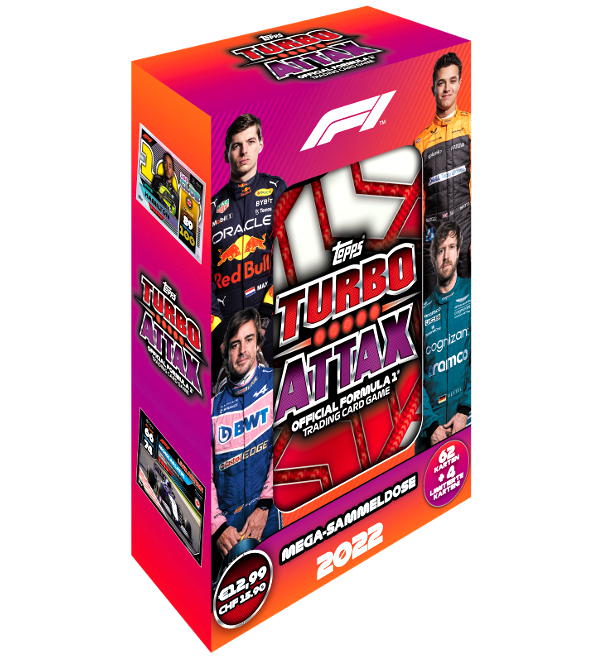 Topps F1 Turbo Attax 2022 Trading Cards - Mega-Tin Set