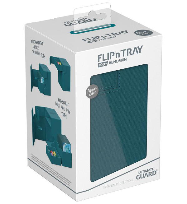 Ultimate Guard Flip'n'Tray Deck Case 100+ XenoSkin Monocolor - Petrol