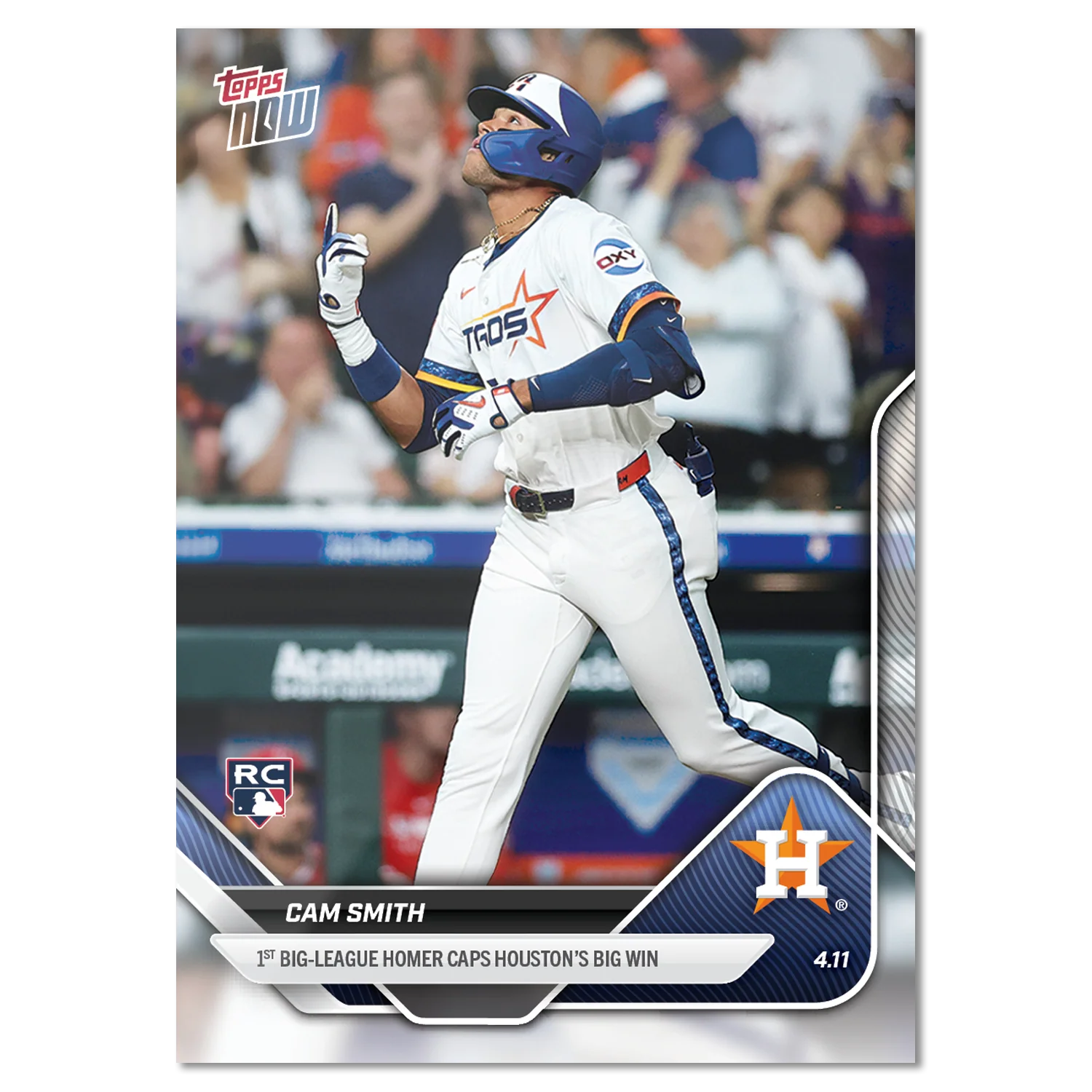 Cam Smith - 2025 MLB Topps NOW® - Card 58