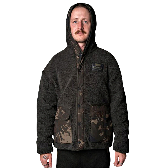 Nash Zero Tolerance Sherpa Fleece Hoody Men (Brown\/Camouflage)