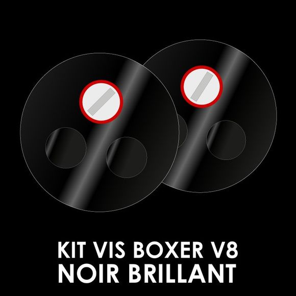 ROOF BOXER V8 Helmet Screw Kit - BlackRef : RO0205