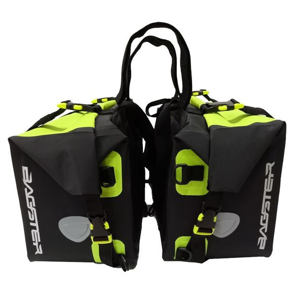 Bagster HAWK saddlebags (2 x 30 liters) Universal - Black / YellowRef: bg0900 / xsc090