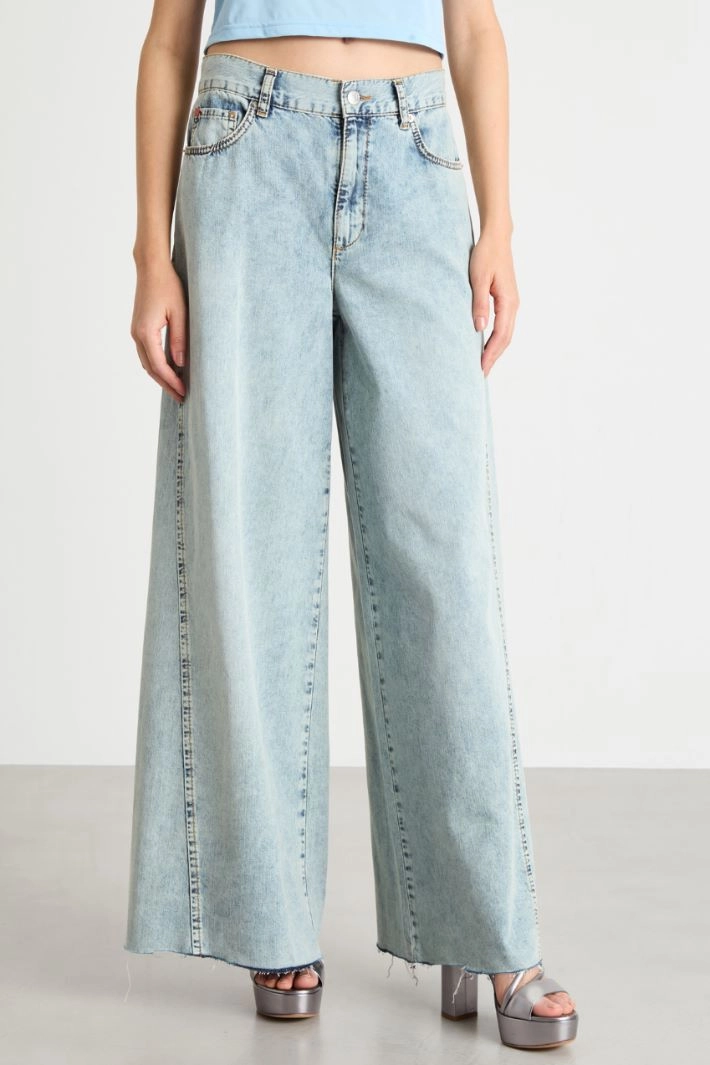 Wide-leg jeans - LIGHT BLUE