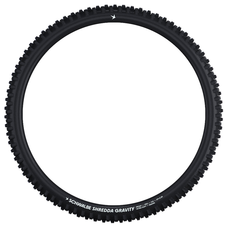 Schwalbe Shredda Front Folding Tire - Evolution | Addix Ultra Soft | Gravity Pro | Radial | ECE-R75 - 29x2.50
