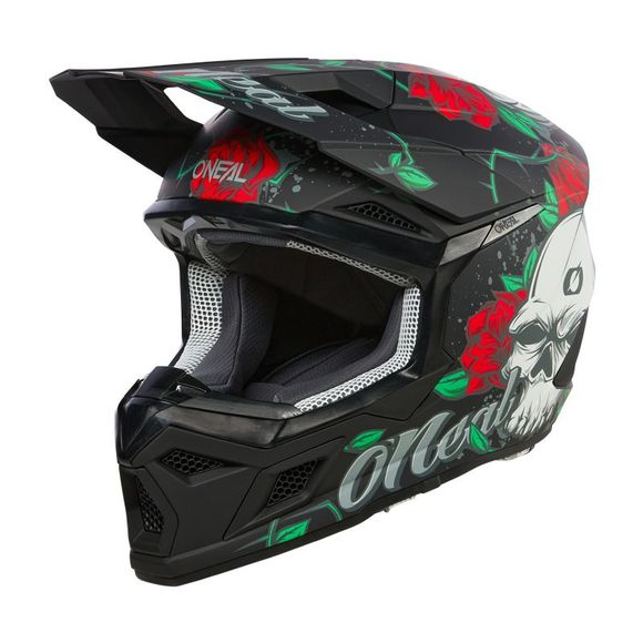 Casque cross O'Neal 3SRS YOUTH - MELANCIA V24 - Noir / MulticoloreRef : OL1962