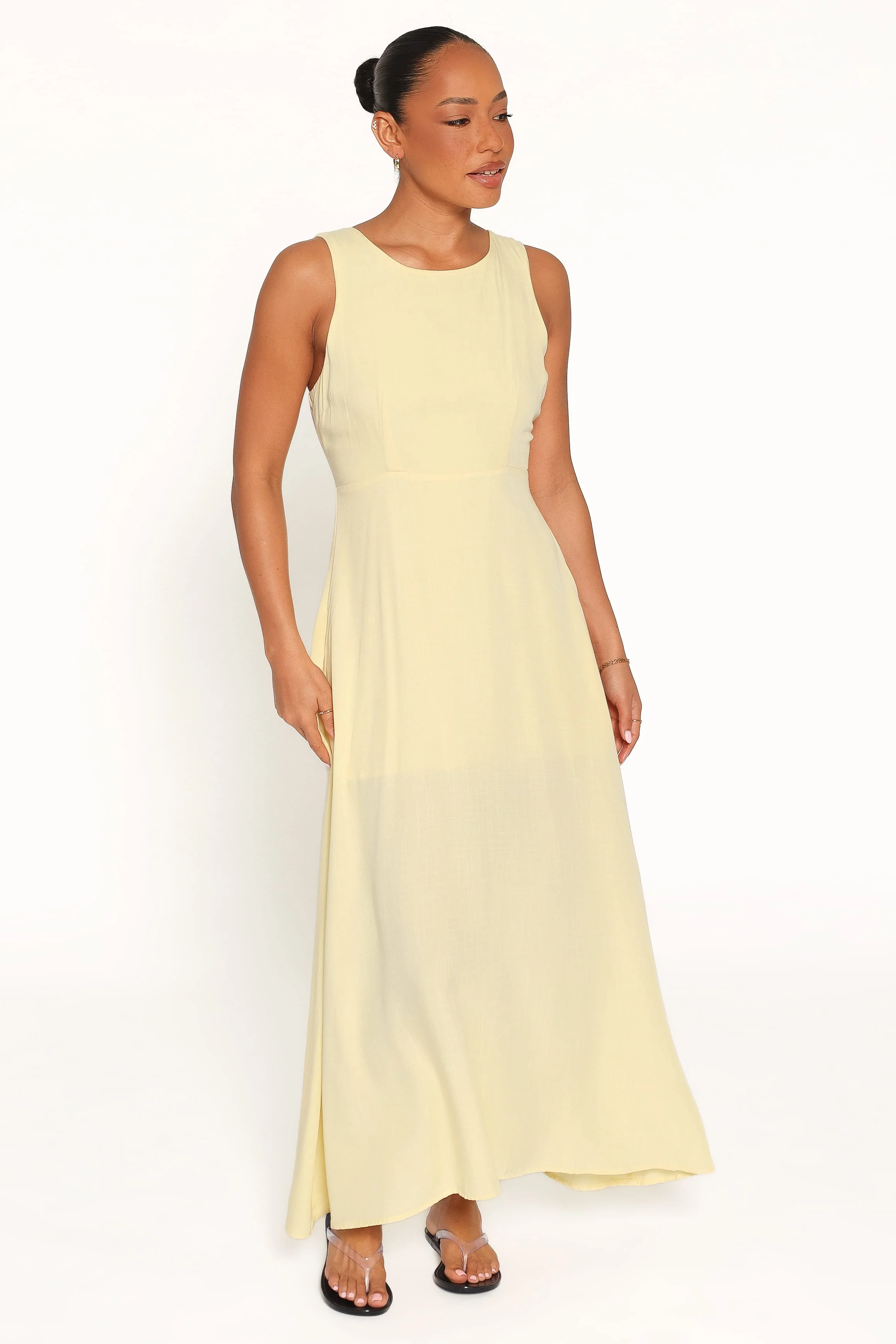 Kerrin Midi Dress - Butter Yellow