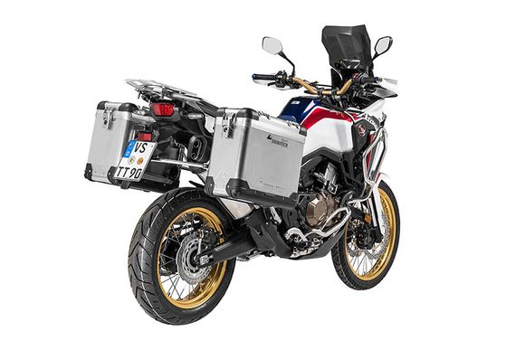 Touratech ZEGA Pro 31/38 suitcase - Gray support included - AluminumRef: Trt01087A / 01-402-6730-0