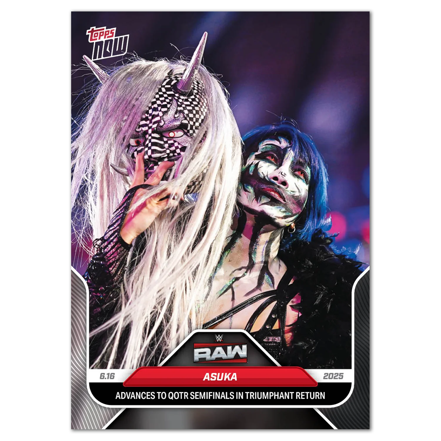 Asuka - 2025 WWE Topps NOW® - Card 67
