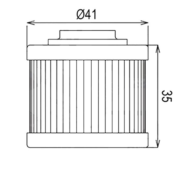Filtre à huile HifloFiltro HF186 Type origineRef : H186 / 07120300