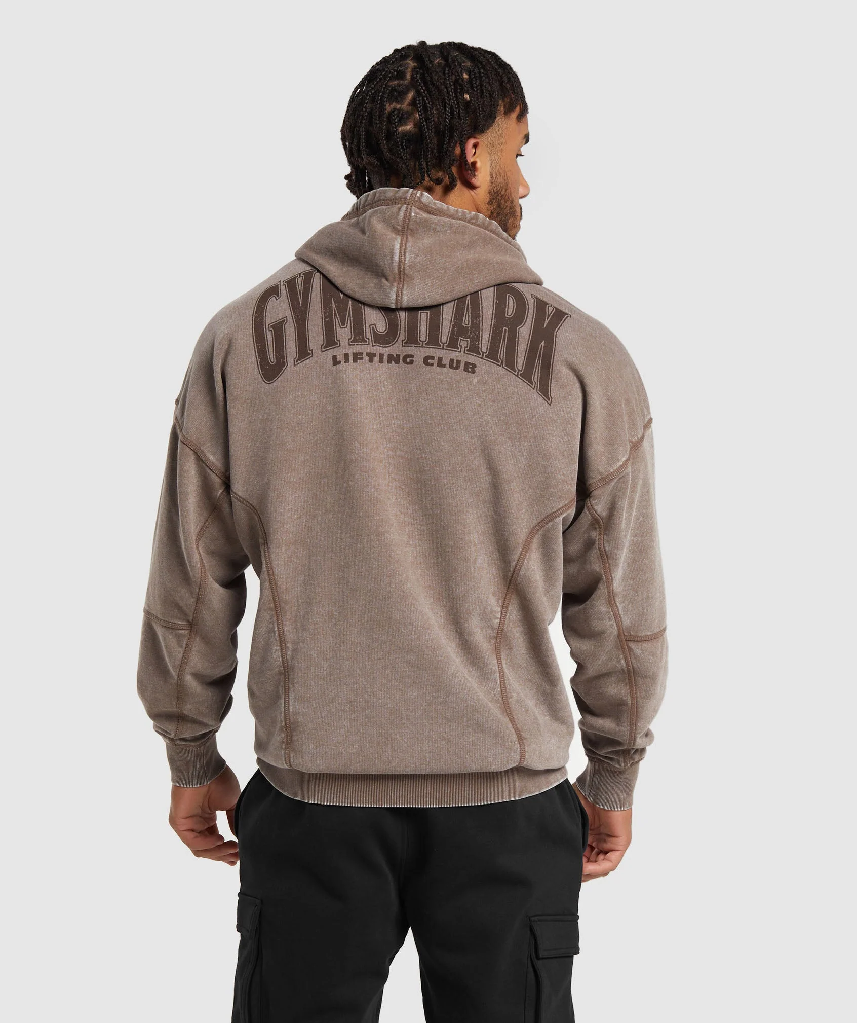 Heritage Washed Hoodie Penny Brown