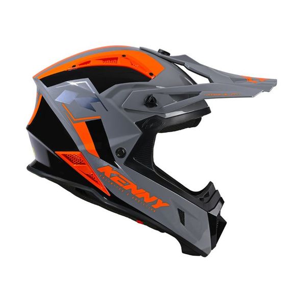 Kenny TITANIUM cross helmet - GRAPHIC 2024 - Grey / OrangeRef: ke1816-c51348