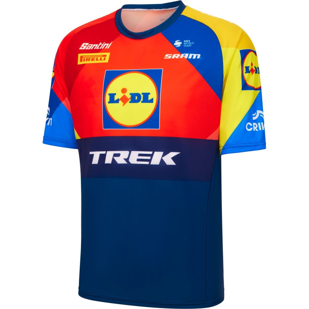 Santini Team Lidl-Trek 2025 Tech-T Supporters Jersey Men RE499GLL25LT - print