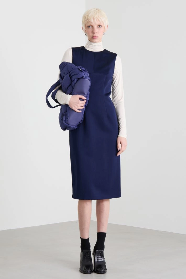 Jersey sheath dress - BLUE