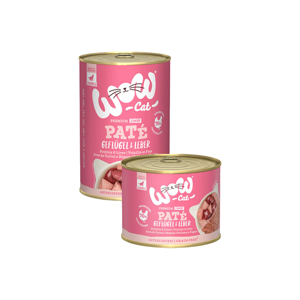 WOW Cat Wet Junior - Poultry & Liver - 200 g