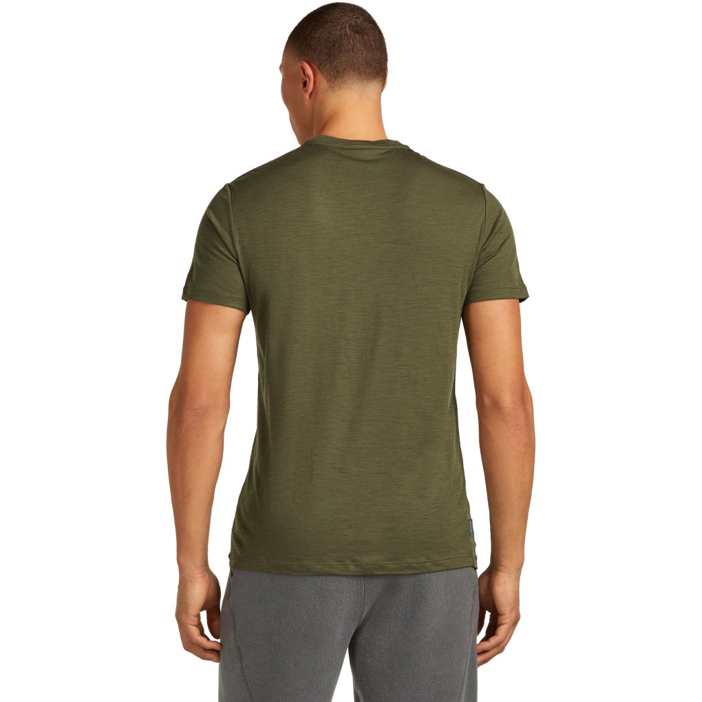 Icebreaker Merino 150 Tech Lite T-Shirt In The Wild Men - Loden
