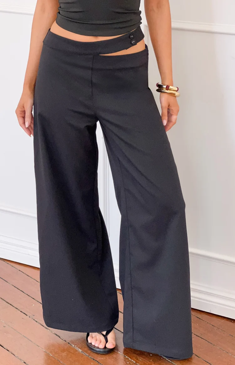 Oakley Black Asymmetric Waist Pants