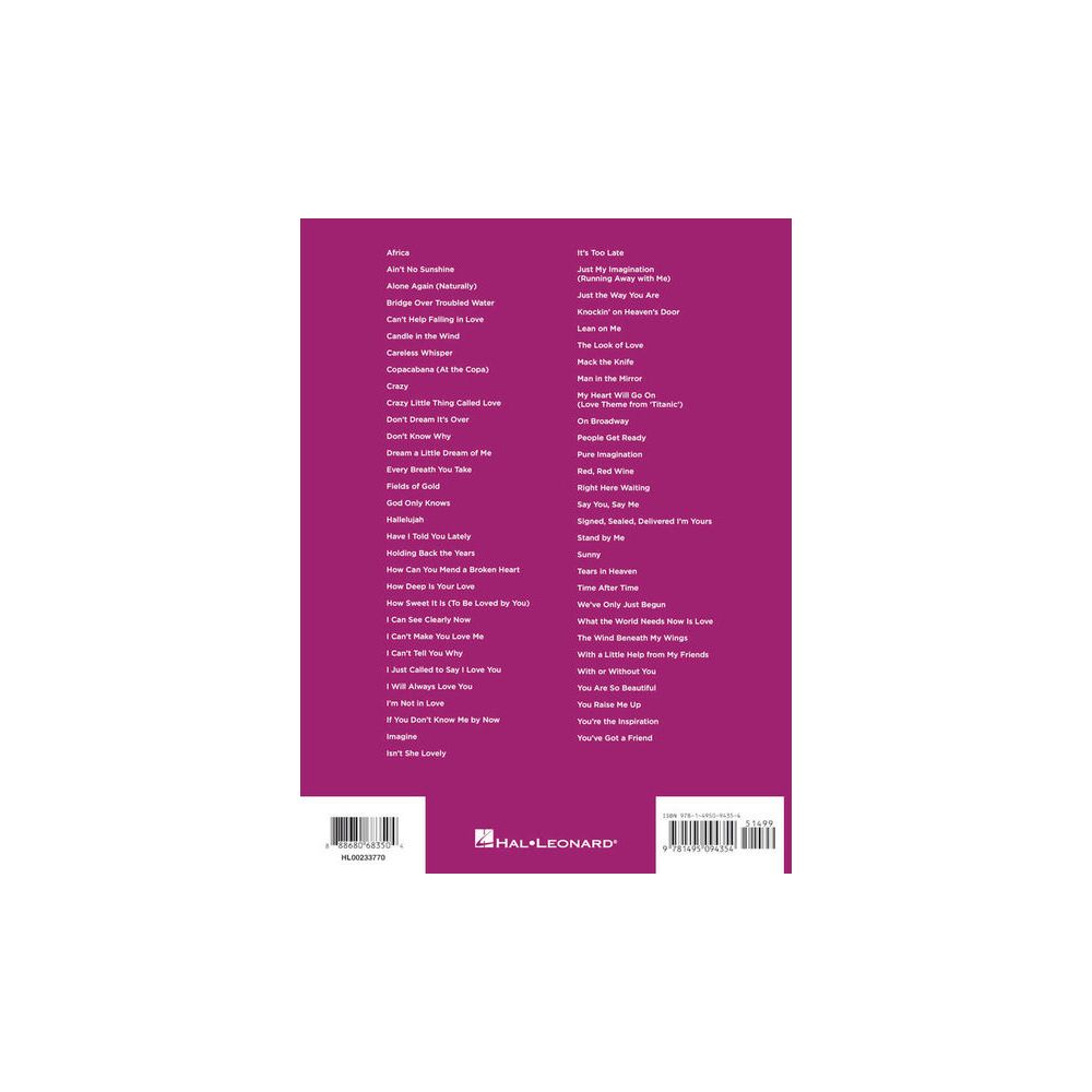 Hal Leonard Pop Standards Super Easy – Thomann Ireland