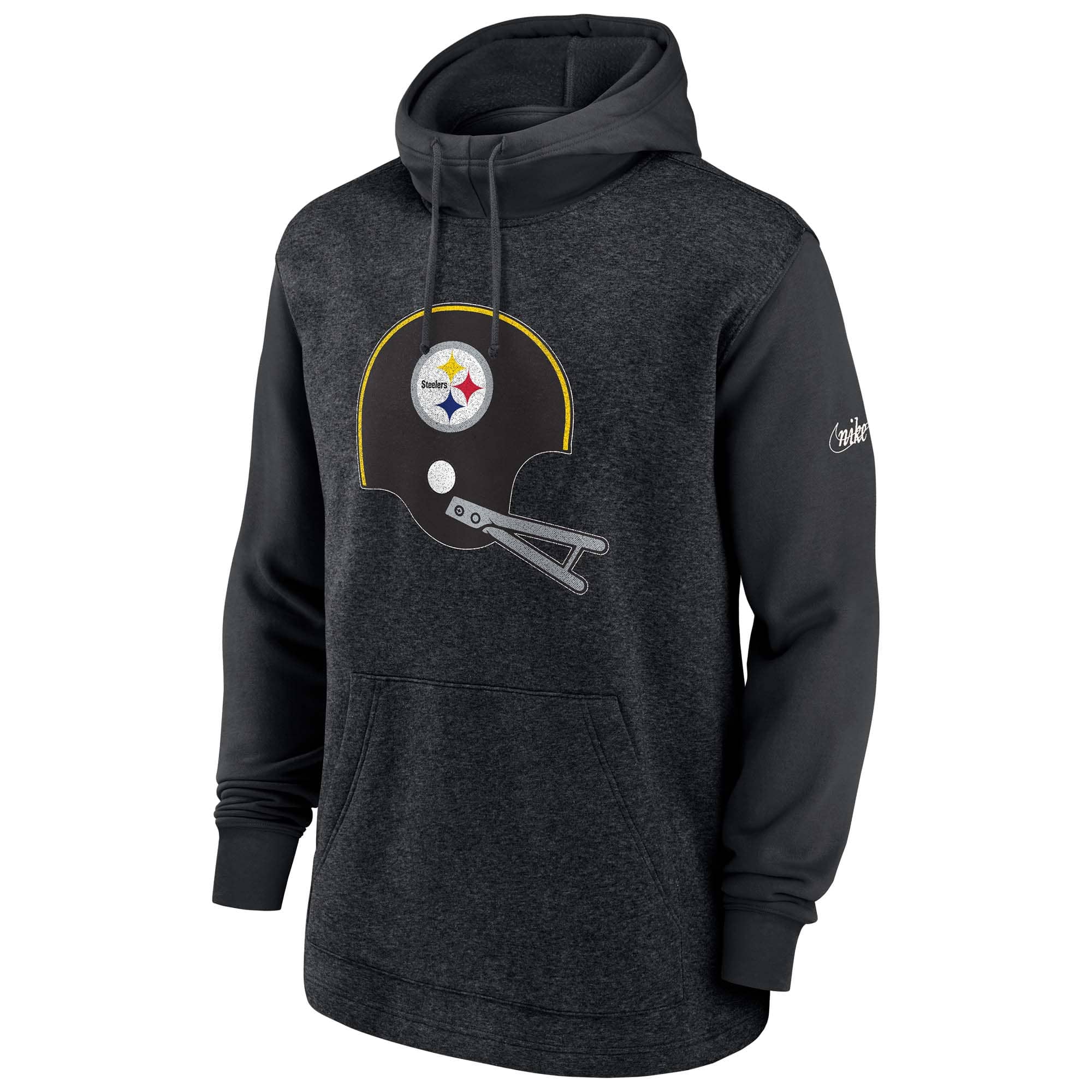Pittsburgh Steelers Classic Throwback Fleece NFL Hoodie Black