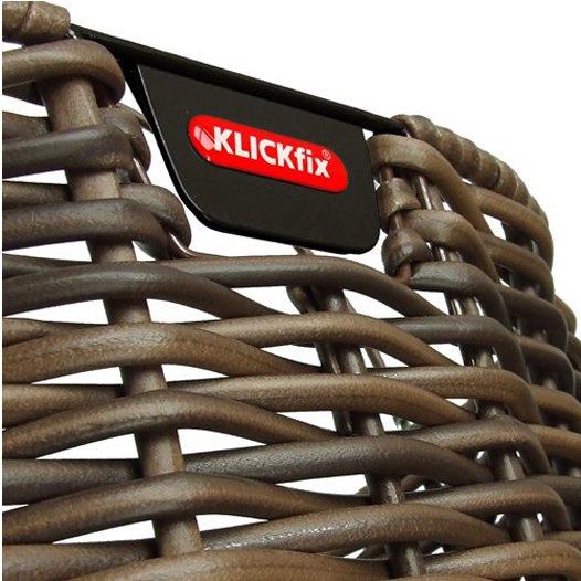 KLICKfix Structura Oval 0376 Handlebar Bike Basket - 16L - brown
