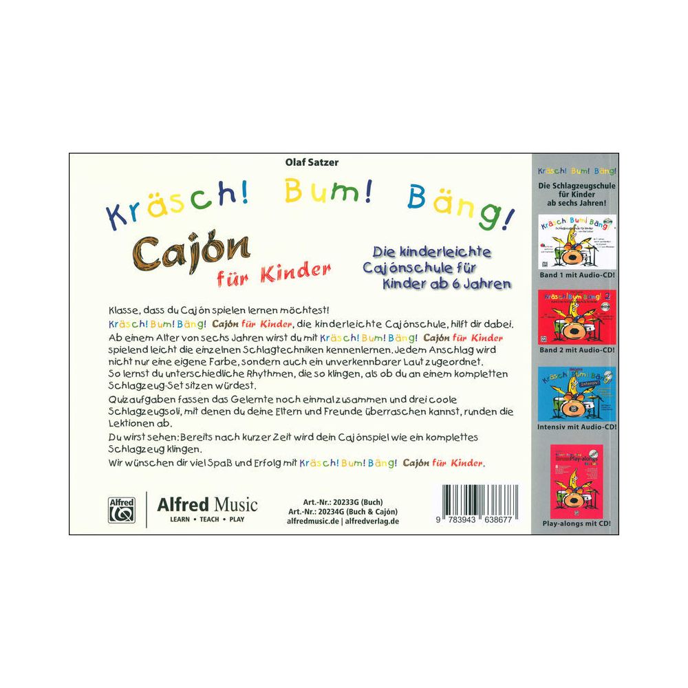 Alfred Music Publishing Kräsch! Bum! Bäng! Cajon Kids – Thomann Ireland