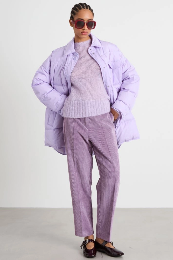 Water-repellent taffeta down jacket - LILAC