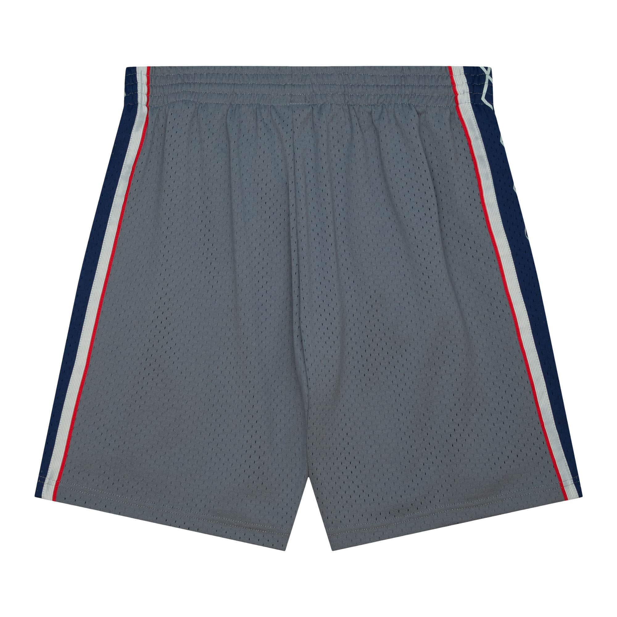 New Jersey Nets 2004-05 Mitchell & Ness Swingman Alternate NBA Shorts Grey