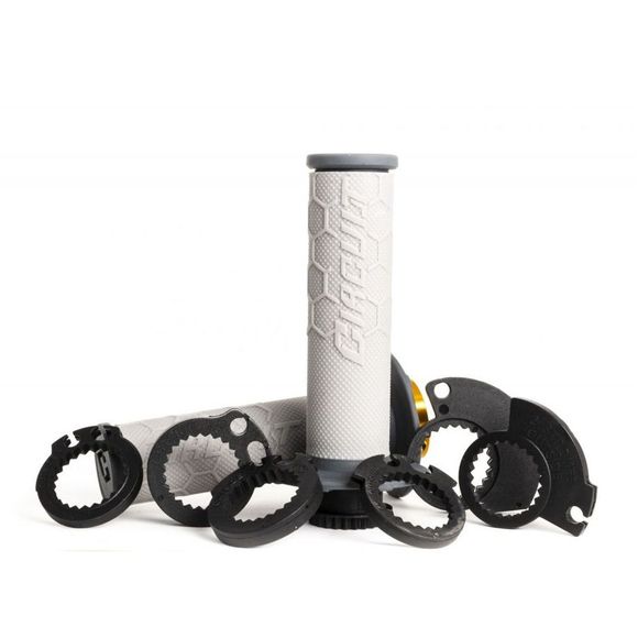 Handlebar grips Circuit Equipment KIRA LOCK ON Universal - GrayRef: cre0009 / ma016-23a