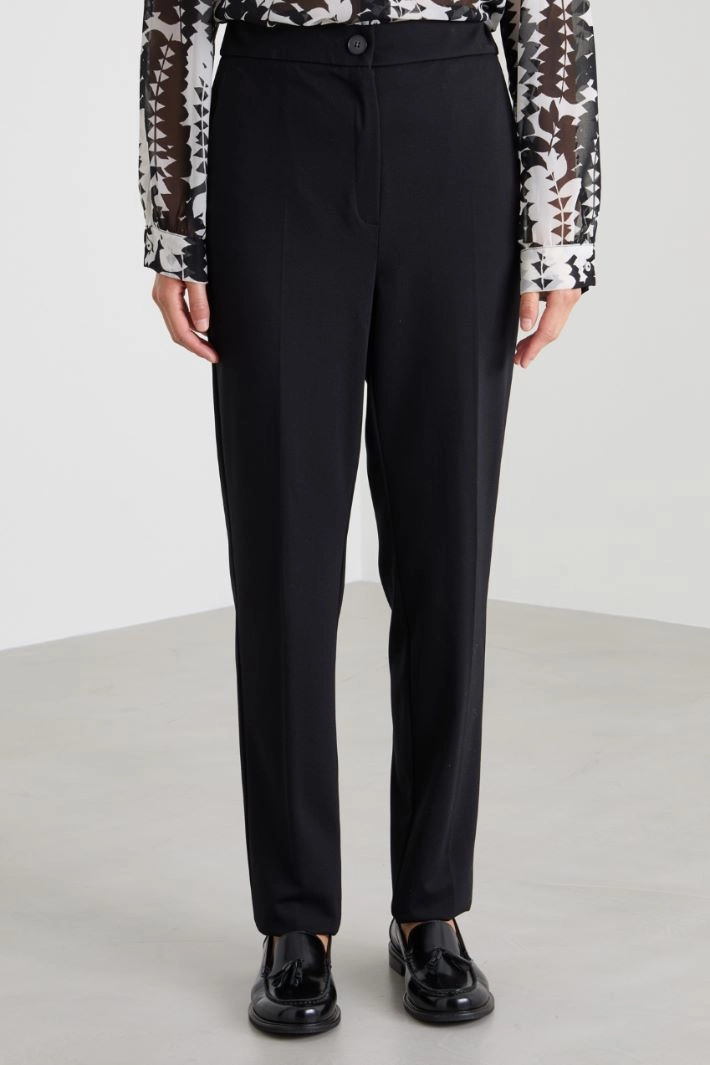 Jersey trousers - BLACK