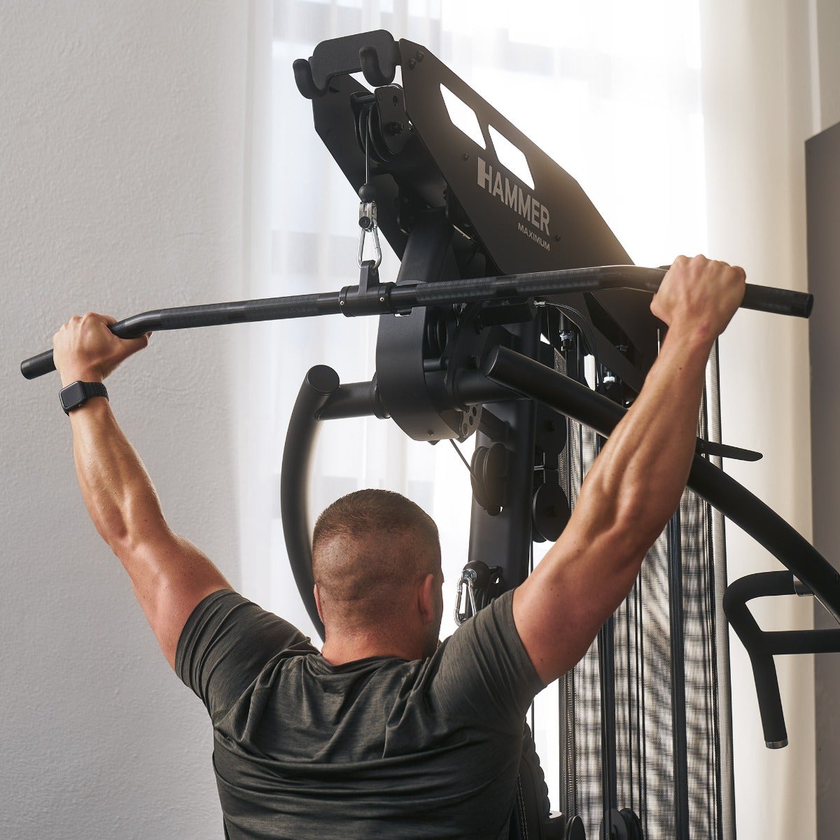 Lat bar black aluminium