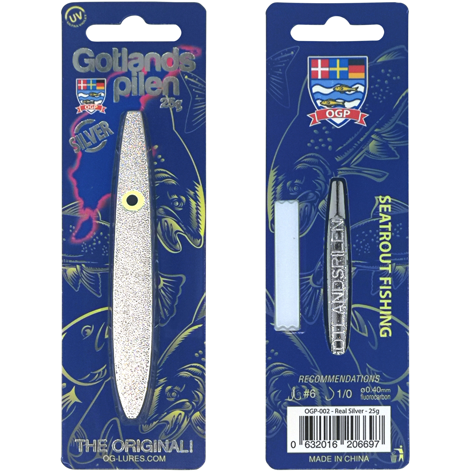 OGP Sea Fishing Bait Gotlandspilen (Real Silver)