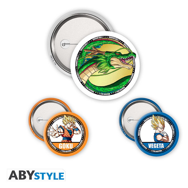 DRAGON BALL Z Badge Pack Goku, Vegeta & Shenron