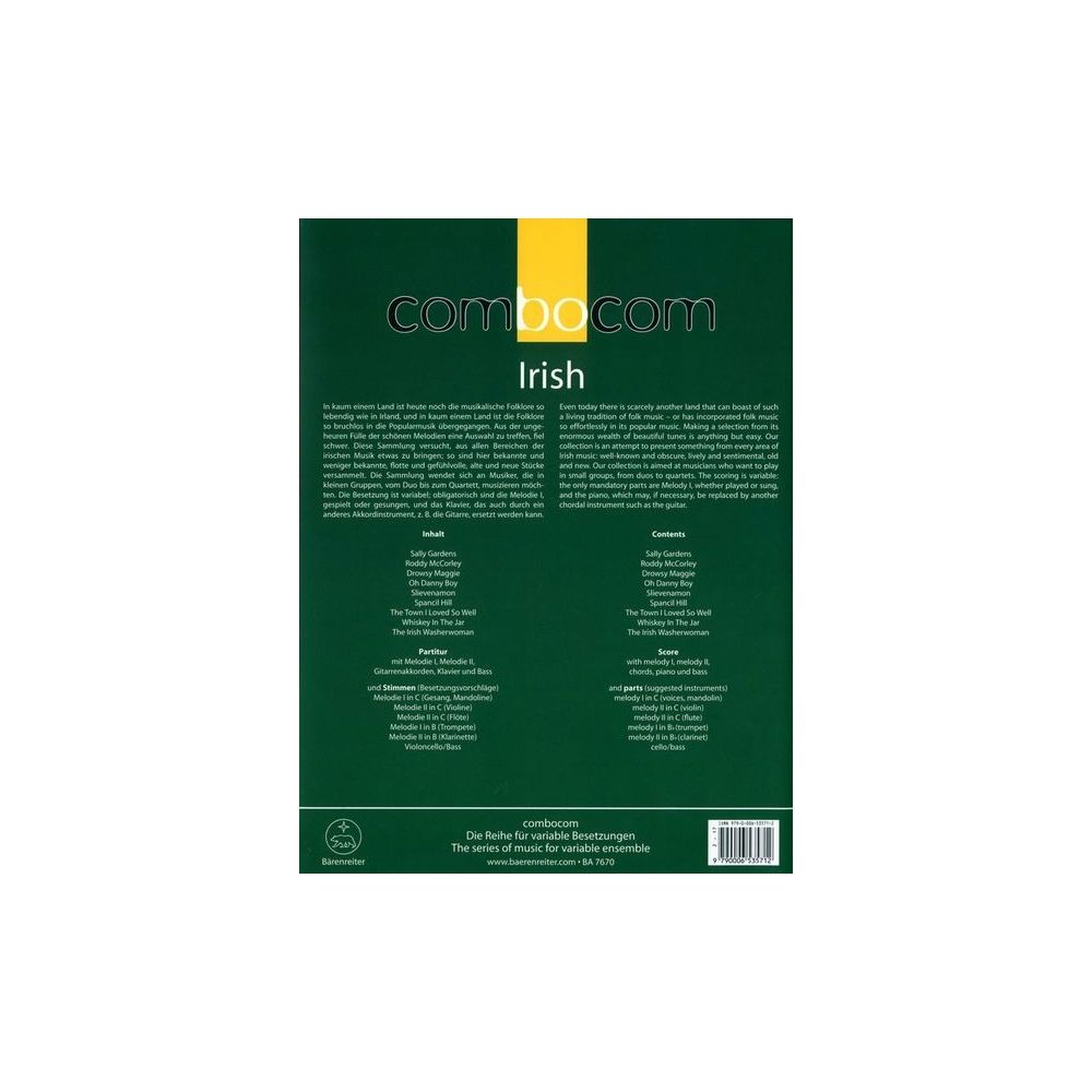 Bärenreiter combocom Irish – Thomann Ireland