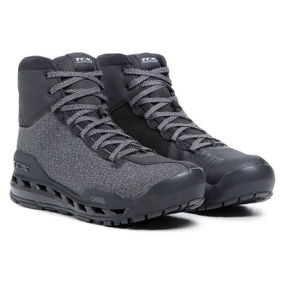 TCX Boots CLIMATREK SURROUND GORE-TEX® Motorcycle Riding Shoes - Black / GrayRef: Ox0332-C1222