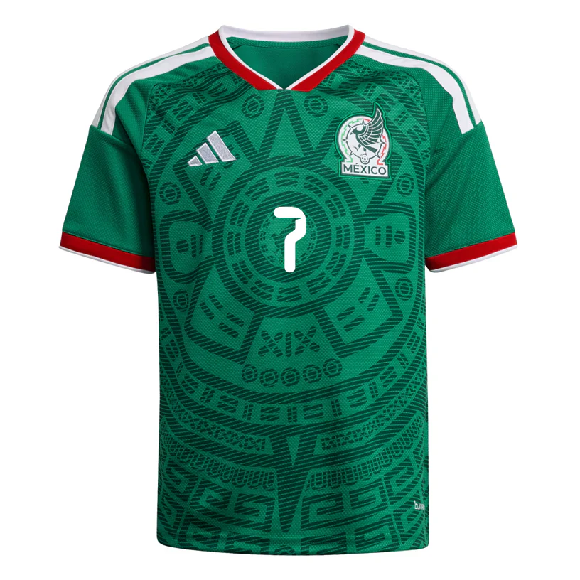 Youth G. Mora Mexico 2026 Home World Cup Jersey (Bold Green)