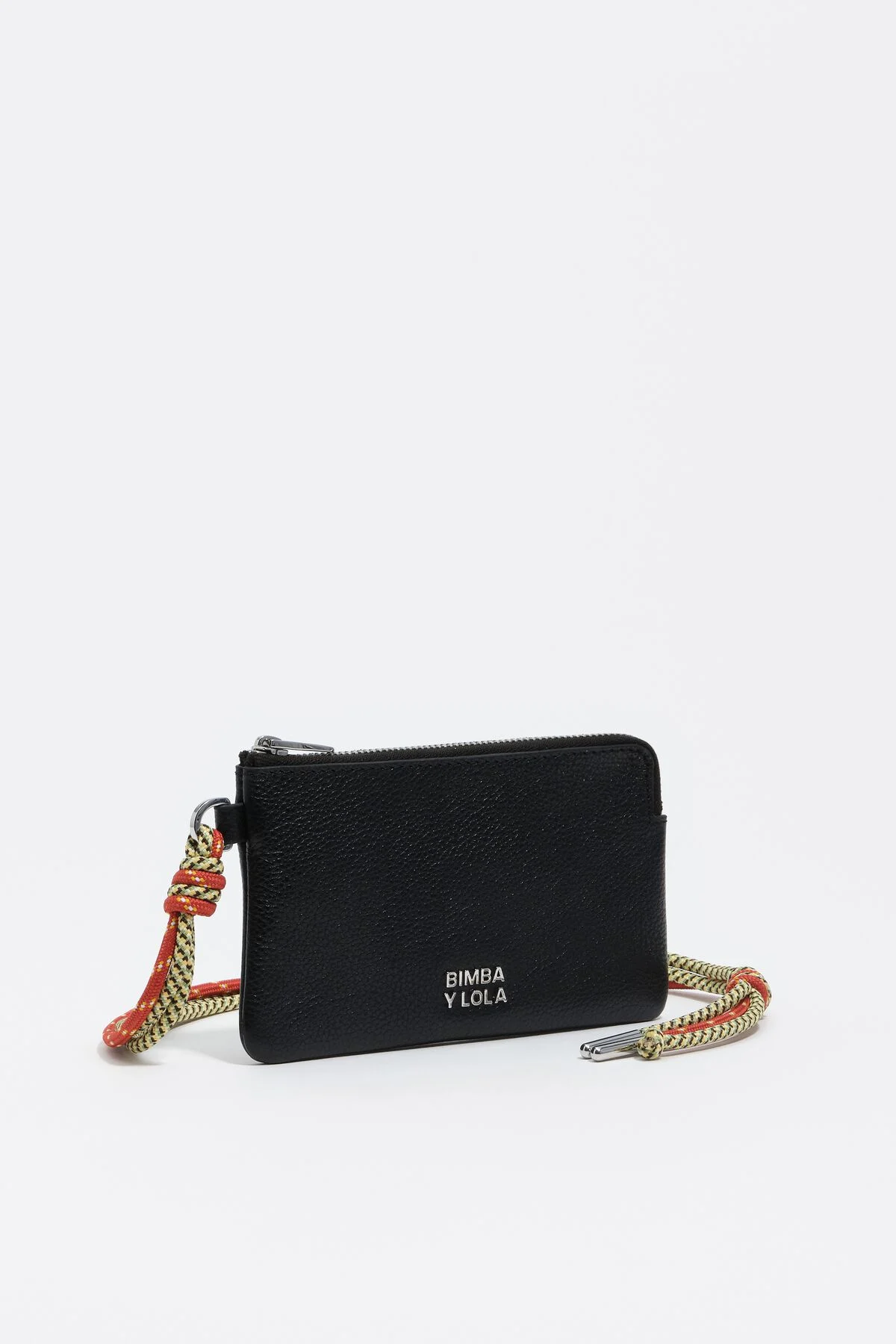 Black leather coin purse