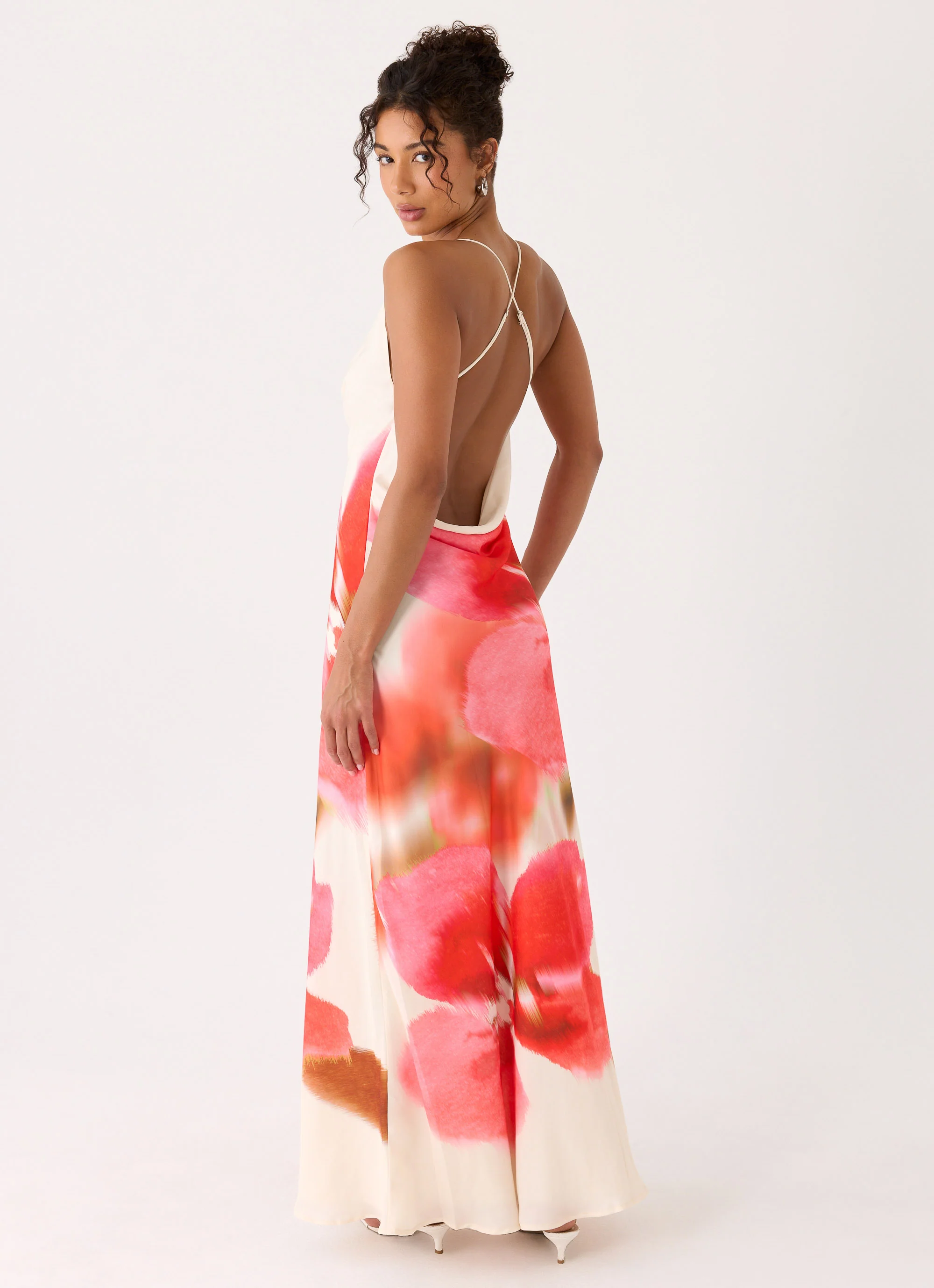 Samya Cowl Maxi Dress - Porcelain Rose