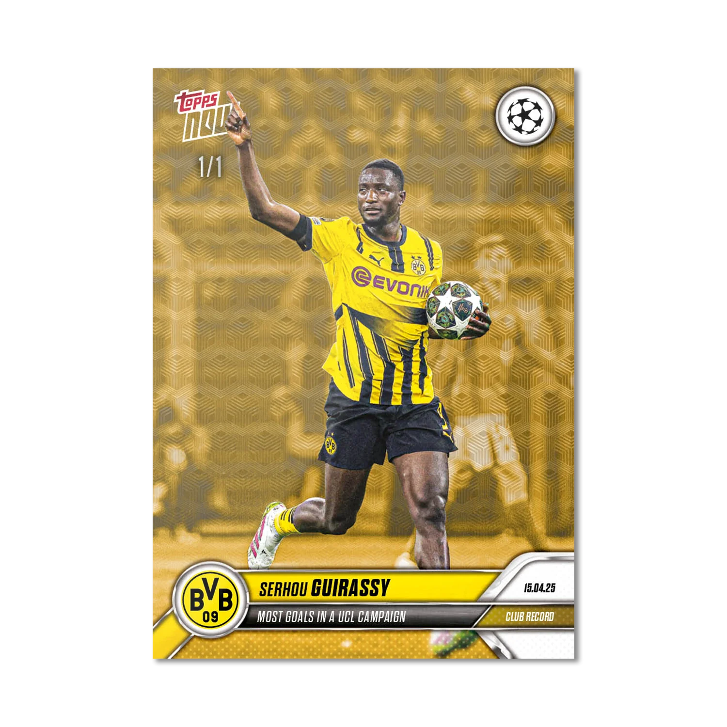 Serhou Guirassy - 2024-25 UCL Topps NOW® - Card 139