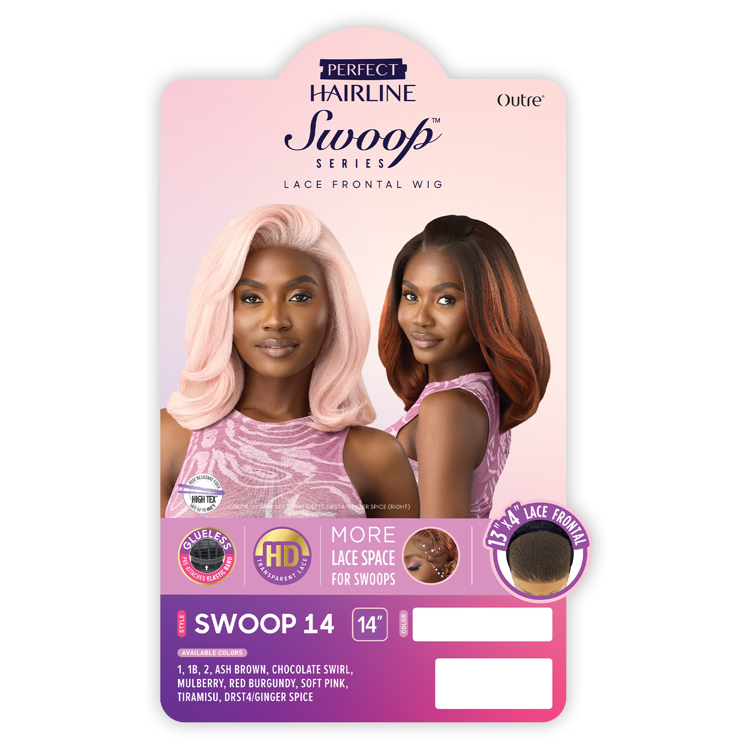 Outre HD Lace Frontal Wig Perfect Hairline Glueless Fully Hand-Tied 13X4 Swoop Series Swoop14