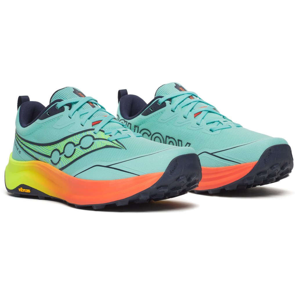 Saucony Peregrine 16 Running Shoes Men - splash/citron