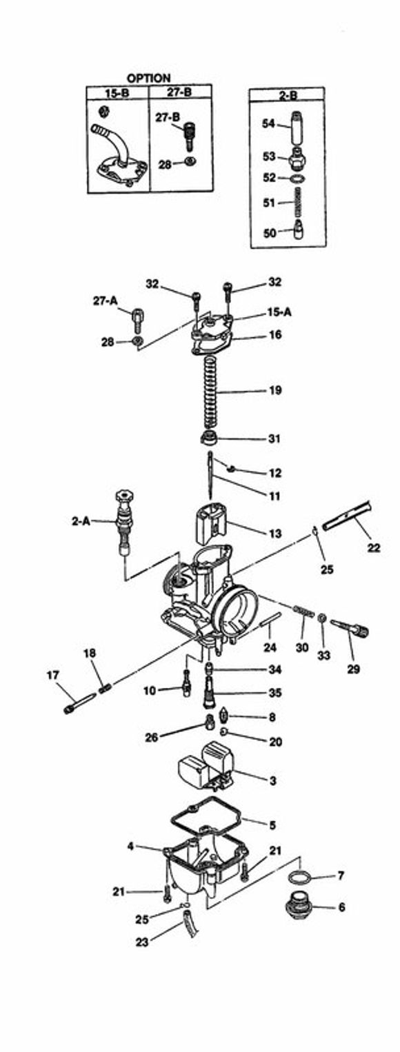Universal Keihin Pwk35 CarburetorRef: Ih00082A / 1106122