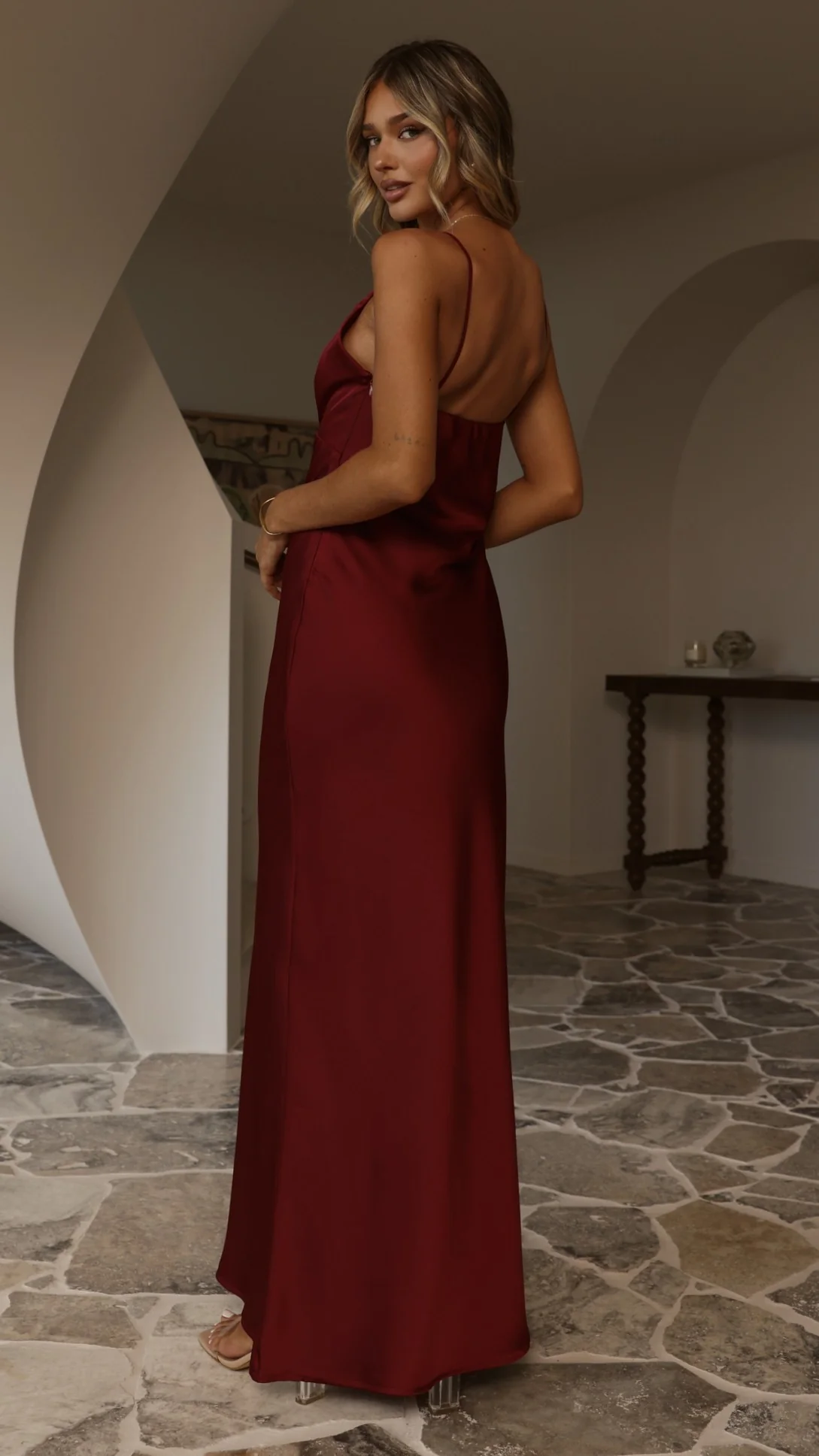 Ziah Maxi Dress - Wine