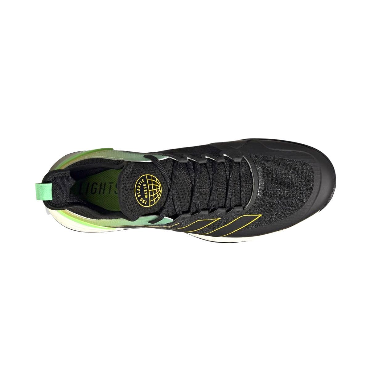 BLACK AND GREEN ADIDAS ADIZERO UBERSONIC 4 CLAY GY4004 SHOES